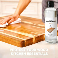 Huile minérale alimentaire pour planche en bois et bambou – détail matière
