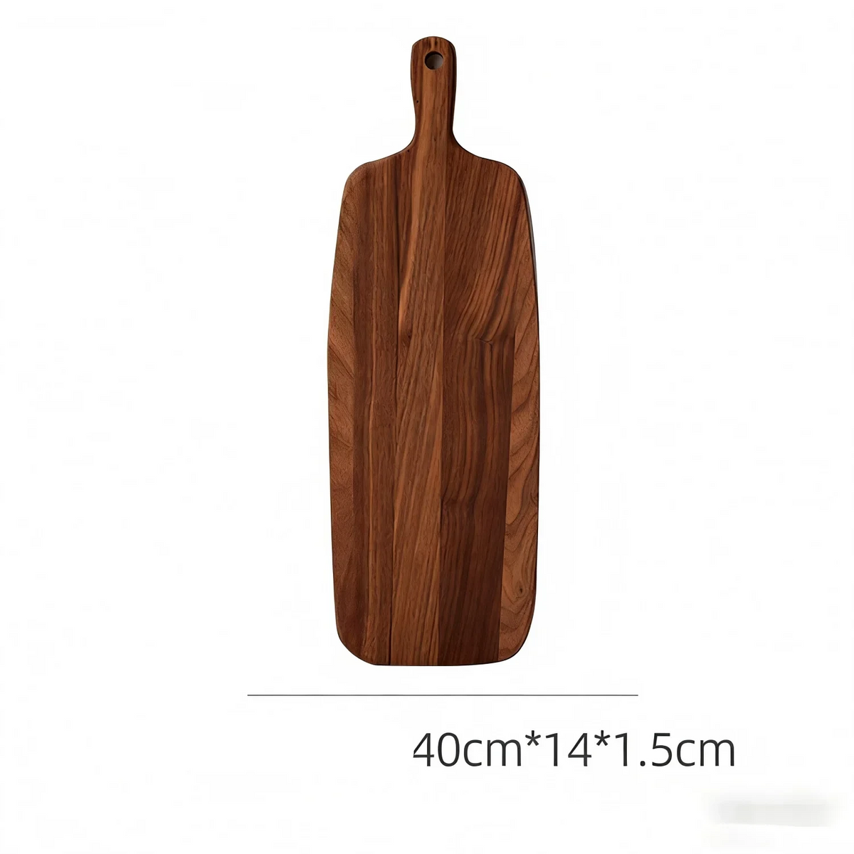 Planche à découper about de bois en acacia avec poignée – embouts