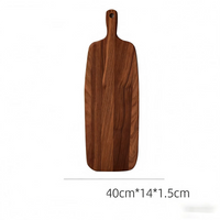 Planche à découper about de bois en acacia avec poignée – embouts