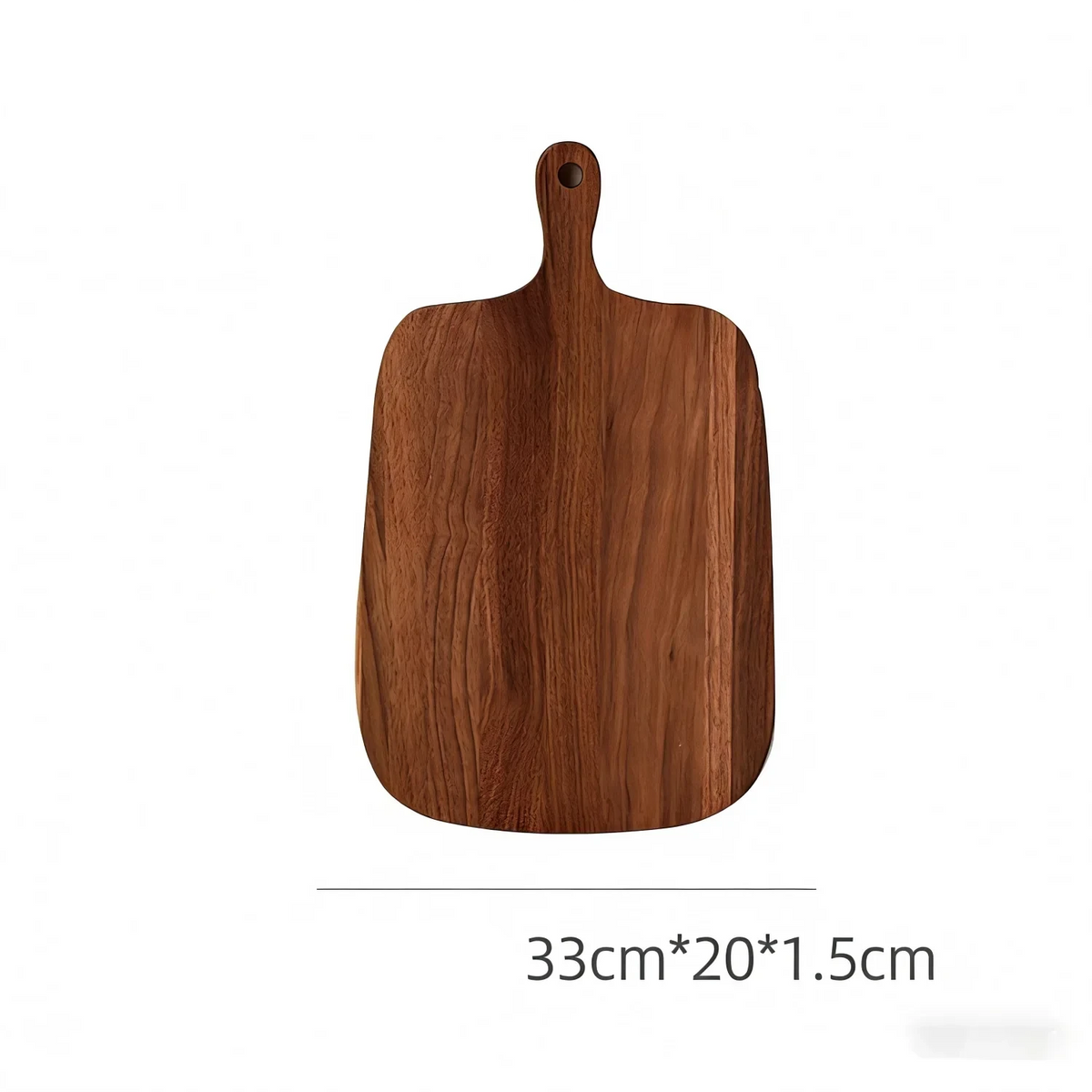 Planche à découper about de bois en acacia avec poignée – face B