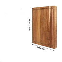 Planche à découper en bois au grain unique – vue de dessus