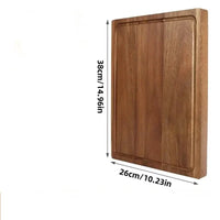 Planche à découper en bois au grain unique – vue de côté