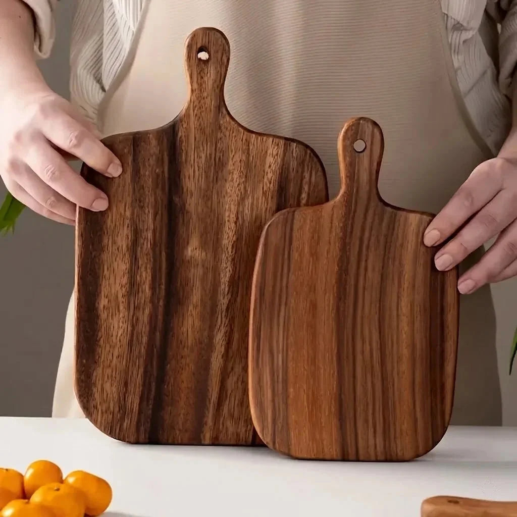 Planche à découper en bois deux tailles