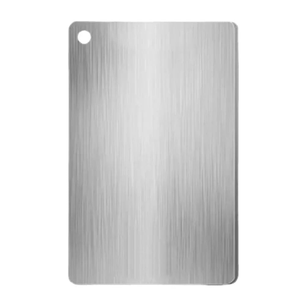 Planche à découper en inox multi-tailles – détail matière