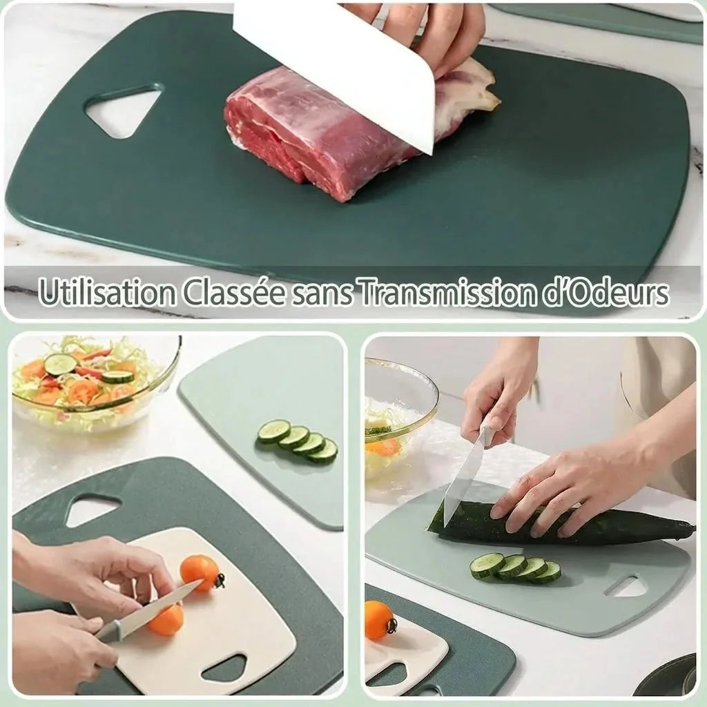 Planche à découper en plastique lot de 3 tailles – dimensions