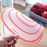 Planche à découper en plastique transparente – détail matière