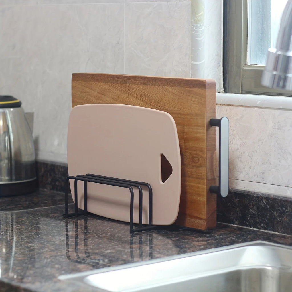 Porte-planche à découper vertical, rangement meuble cuisine – vue de dessus