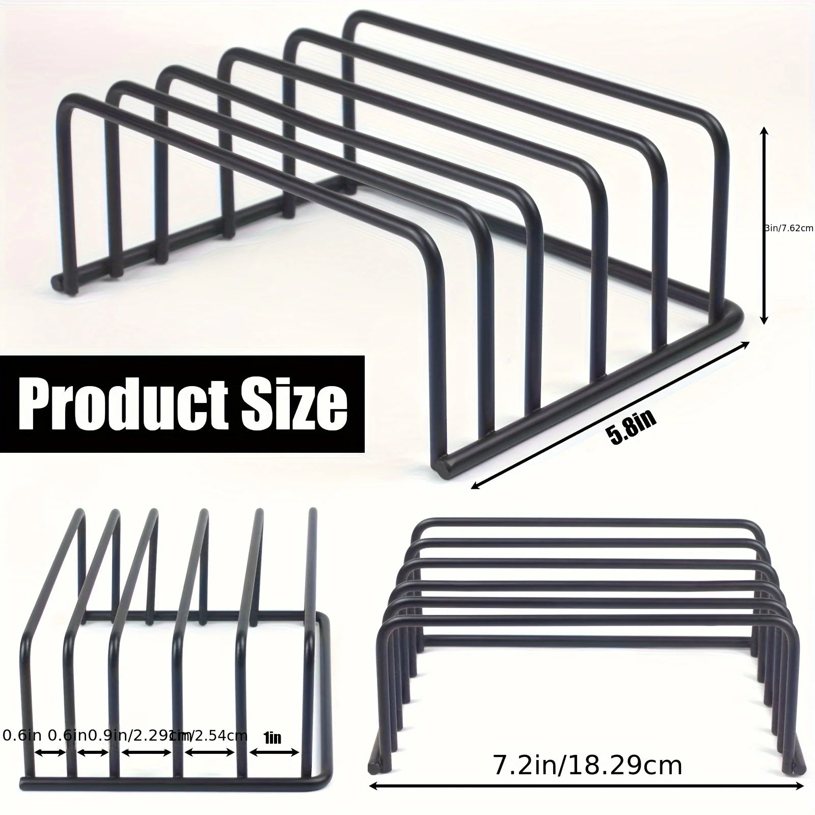 Porte-planche à découper vertical, rangement meuble cuisine – vue de côté