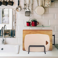 Porte-planche à découper vertical, rangement meuble cuisine – détail matière